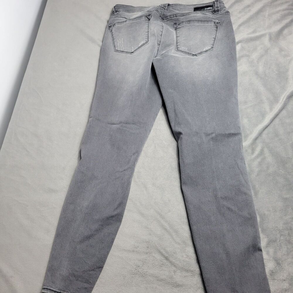 Democracy Womens Freedom Ankle Skimmer Jeans Size 4 Gray With Decorative Stud De - Picture 10 of 13